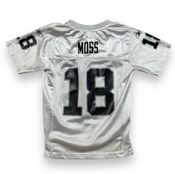 REEBOK 2005-2006 Oakland Raiders Randy Moss Jersey White VINTAGE - Picture 4 of 6